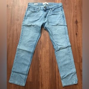 Hollister Mens Light blue ripped skinny jeans